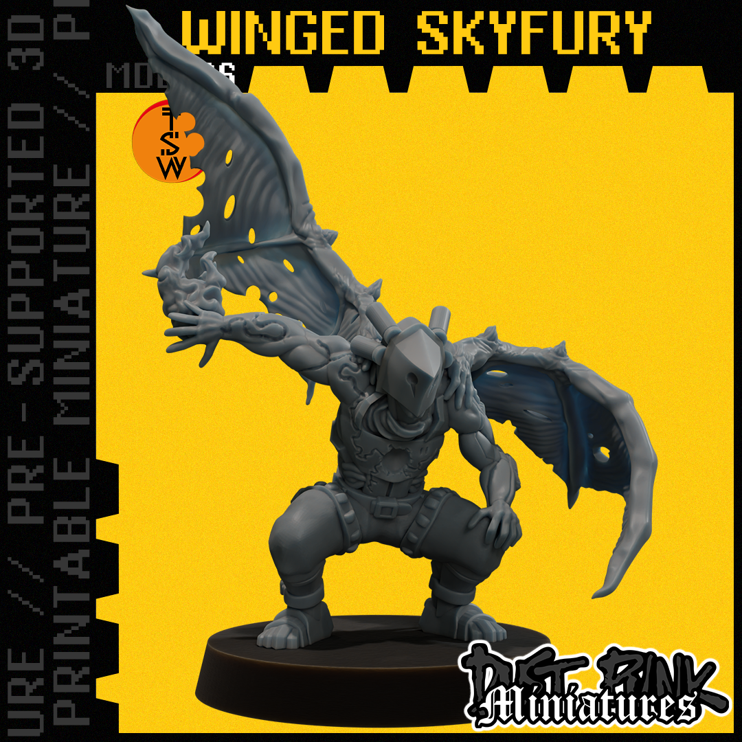 MDL096 WINGED SKYFURY [PRE-SUPPORTED]